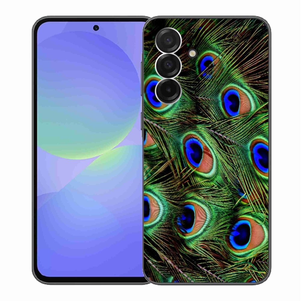 Gelový kryt mmCase na Samsung Galaxy A36 5G - paví peří
