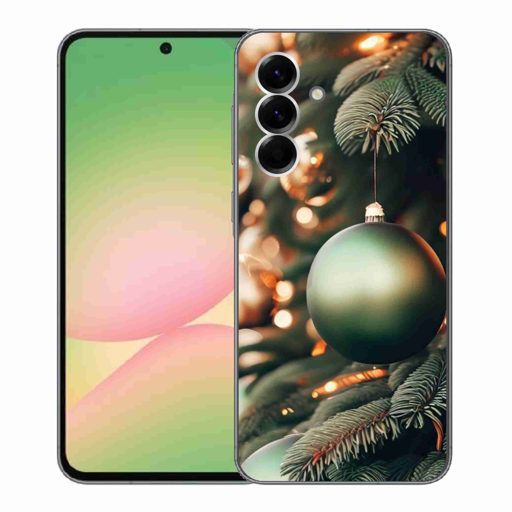 Gelový kryt mmCase na Samsung Galaxy A56 5G - vánoční ozdoby 1