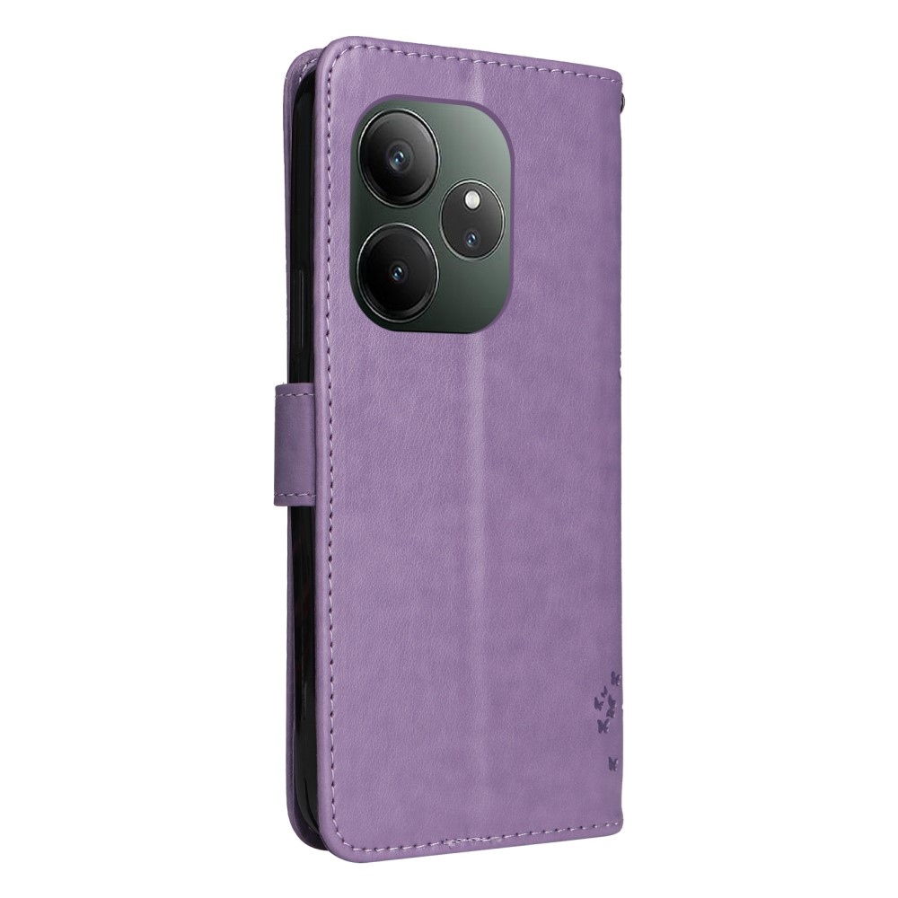 Tree knížkové pouzdro na Realme GT 6 5G/GT 6T 5G - světlefialové
