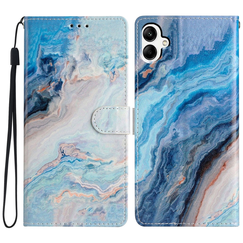 Unique knížkové pouzdro na Samsung Galaxy A06 4G - modrý mramor