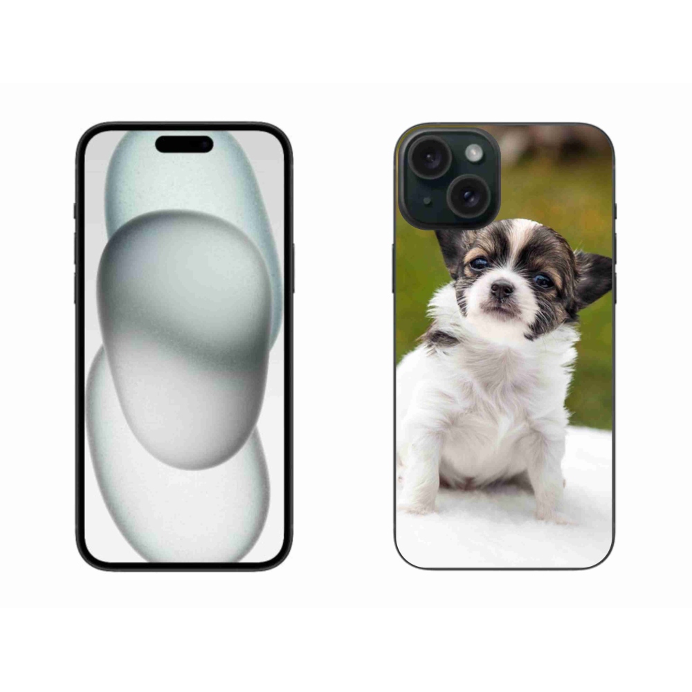 Gelový obal mmCase na iPhone 15 Plus - čivava 4