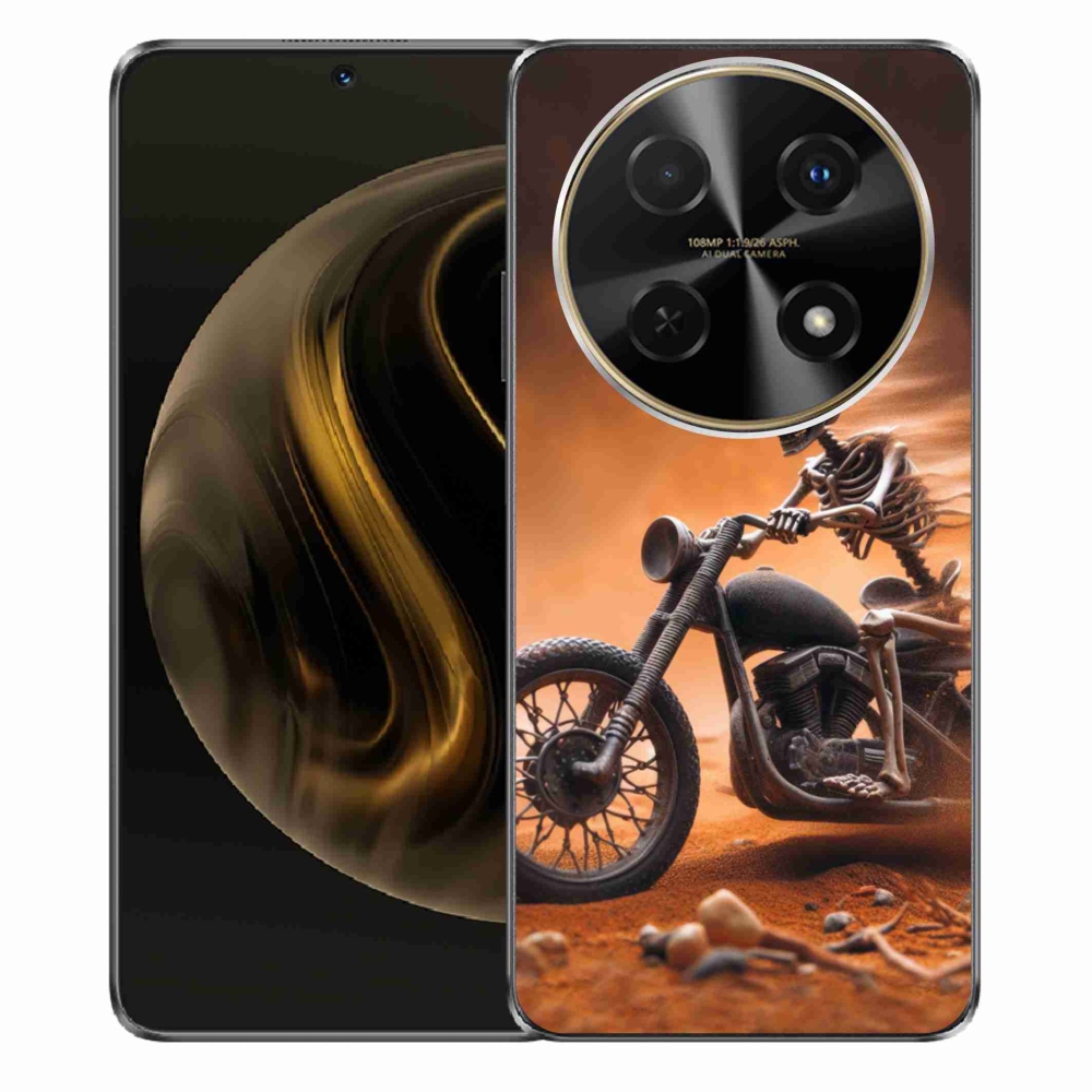 Gelový kryt mmCase na Huawei Nova 12i - kostra na motorce