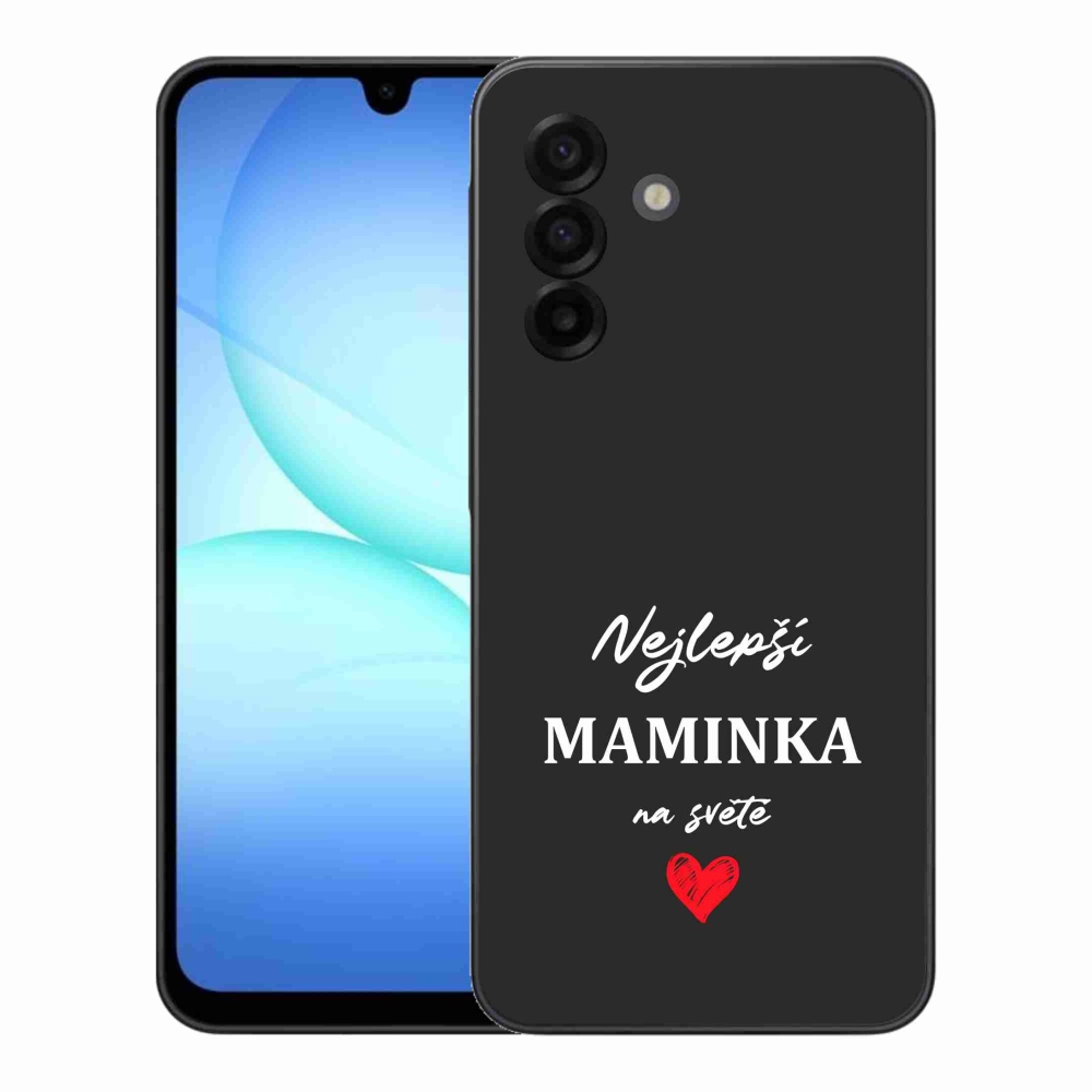 Gelový kryt mmCase na Samsung Galaxy A17 4G/5G - nejlepší maminka 1 černé pozadí