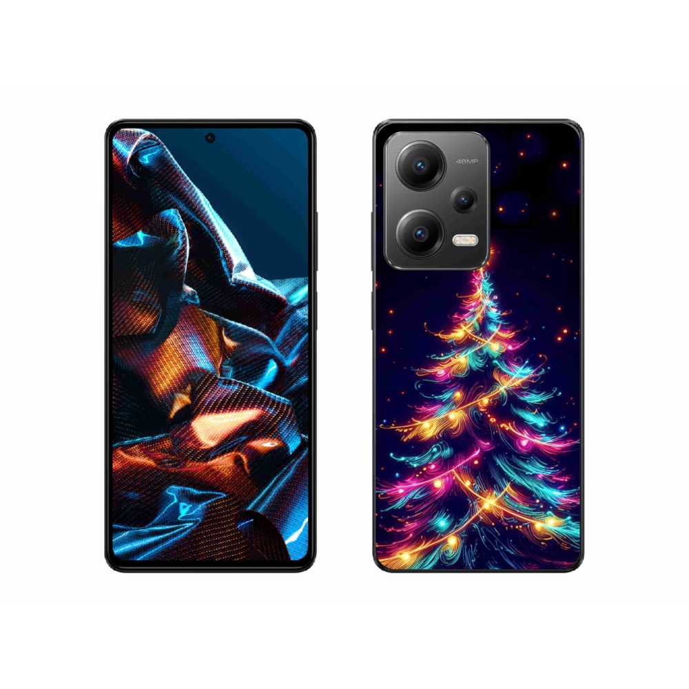 Gelový kryt mmCase na Xiaomi Redmi Note 12 Pro 5G - neonový vánoční stromek