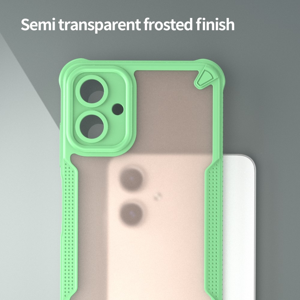 Frosted odolný kryt na Samsung Galaxy A06 4G - zelený