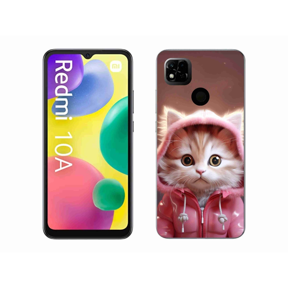Gelový kryt mmCase na Xiaomi Redmi 10A - roztomilé kotě 3