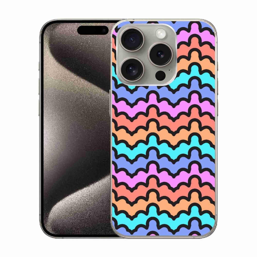 Gelový kryt mmCase na iPhone 15 Pro - abstraktní motiv 30