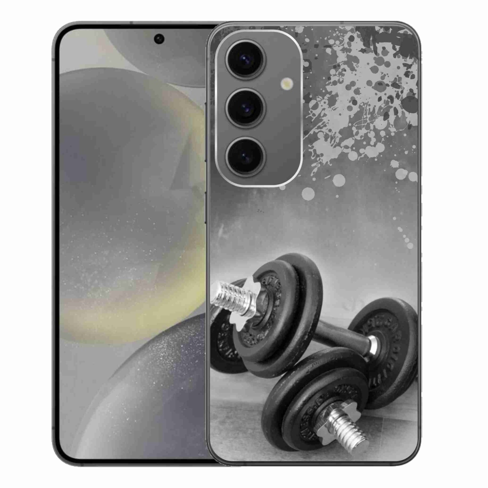 Gelový kryt mmCase na Samsung Galaxy S24+ - činky 1