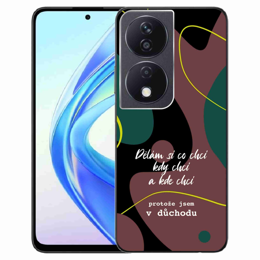 Gelový kryt mmCase na Honor X7b/Honor 90 Smart - vtipný text 10 černé pozadí