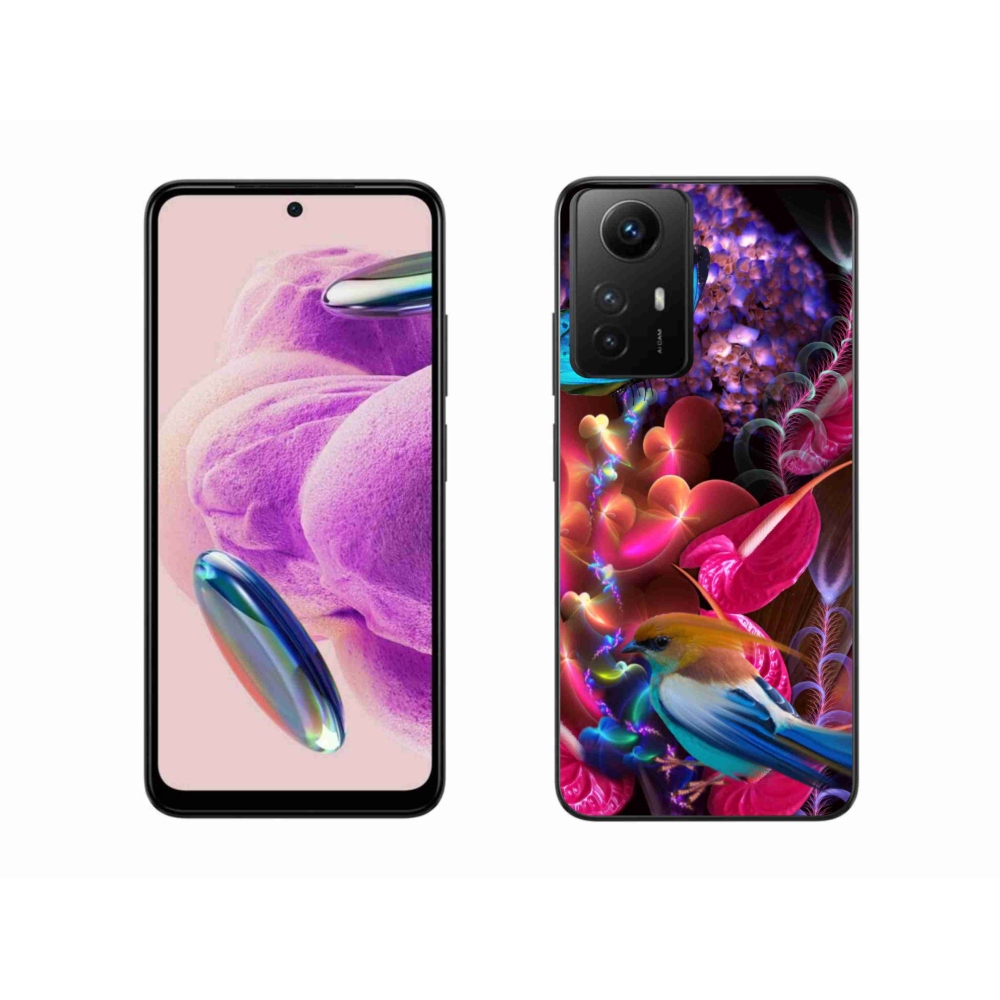 Gelový kryt mmCase na Xiaomi Redmi Note 12S - barevné květiny
