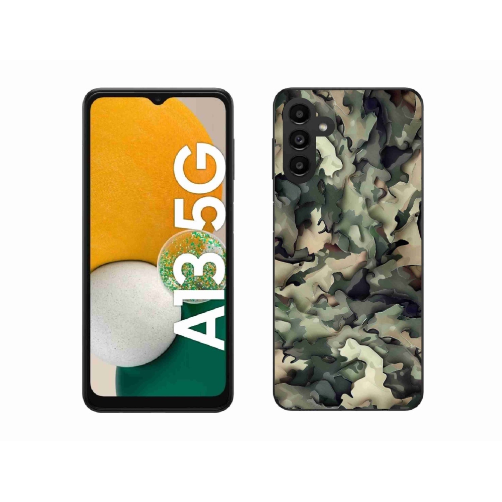 Gelový kryt mmCase na Samsung Galaxy A13 5G - maskáčový vzor 9