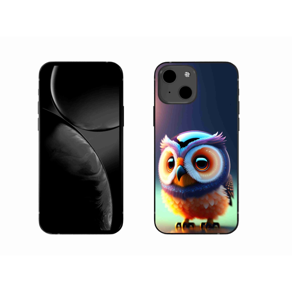 Gelový kryt mmCase na iPhone 13 - sovička