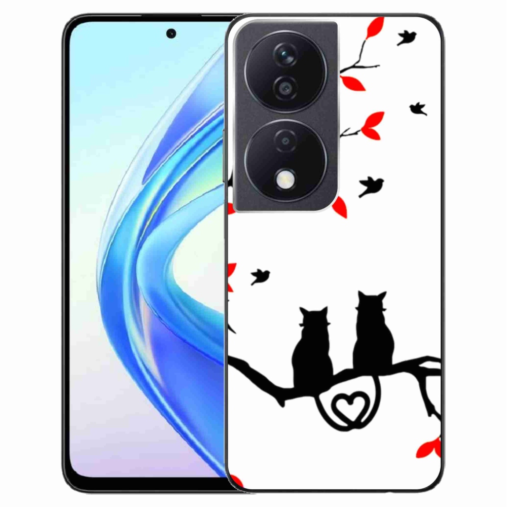 Gelový kryt mmCase na Honor X7b/Honor 90 Smart - kočičí láska