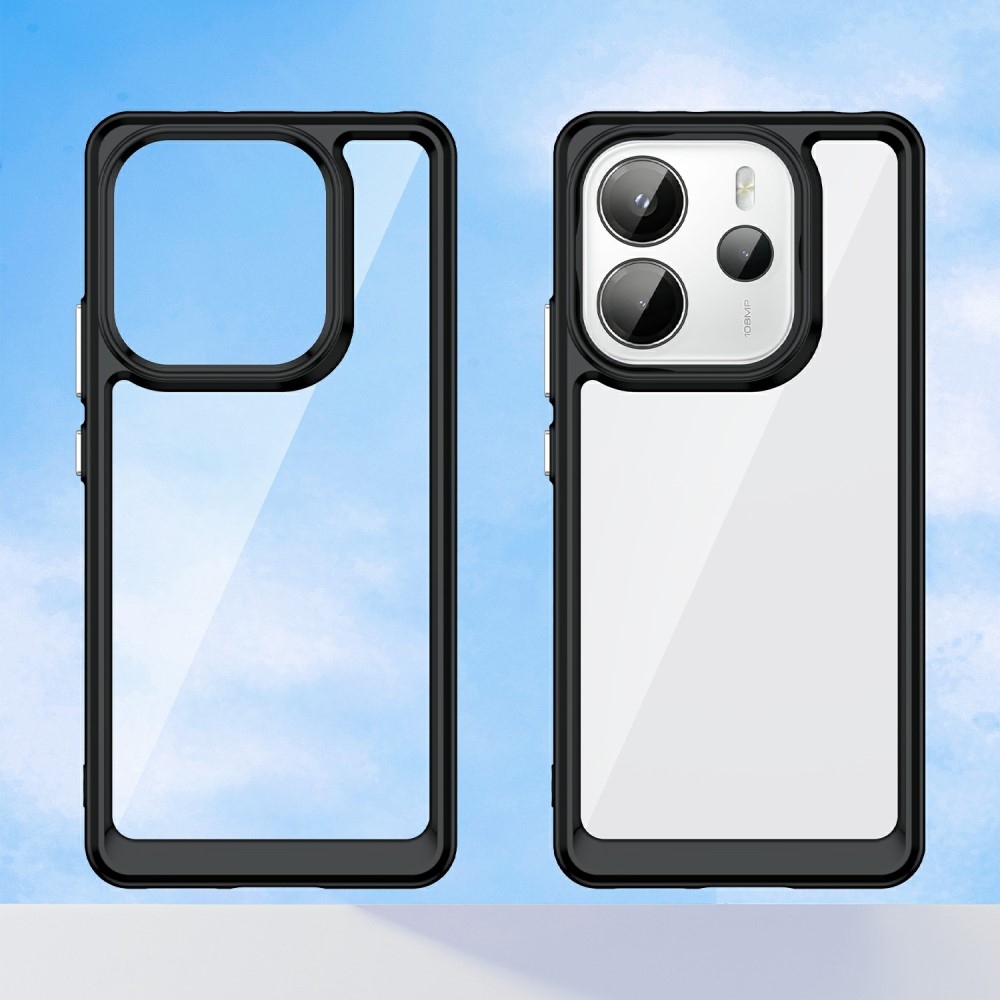 Gelový obal s pevnými zády na Xiaomi Redmi Note 14 - černý