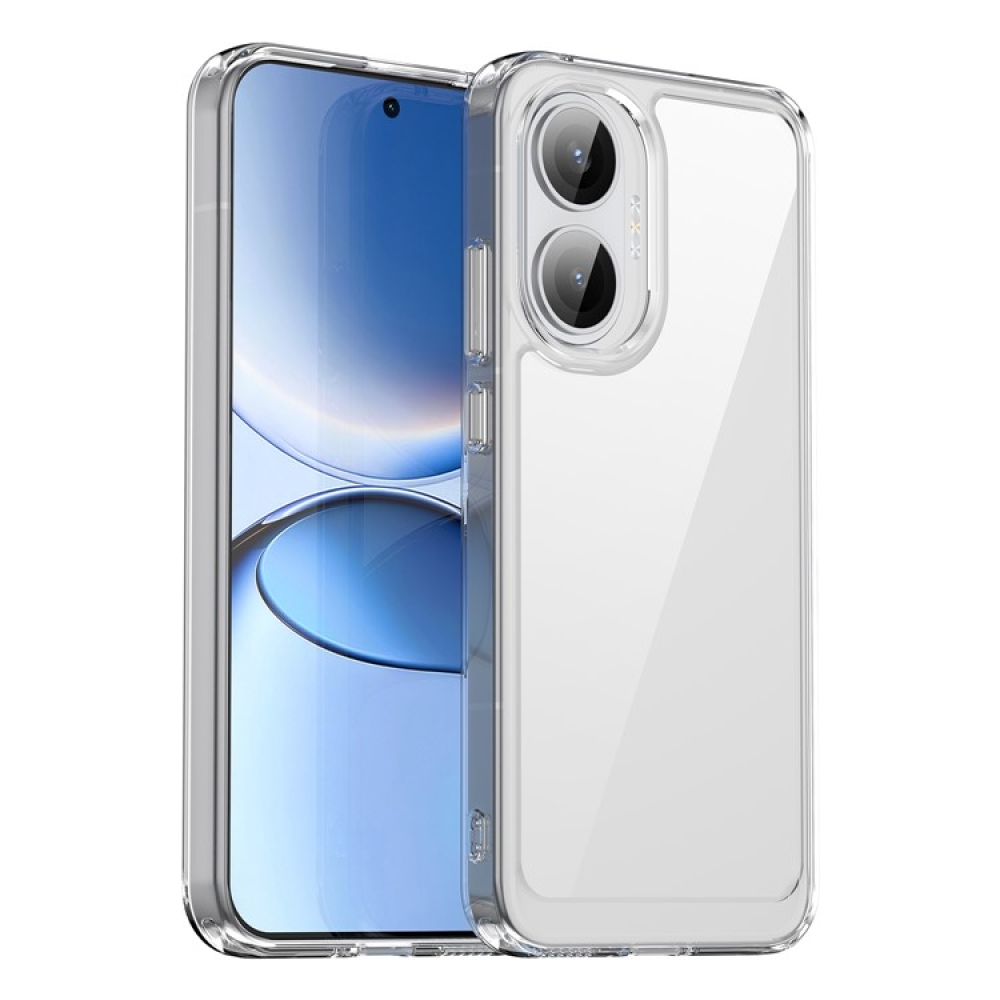 Gelový obal s pevnými zády na Xiaomi Poco F7 5G - průhledný