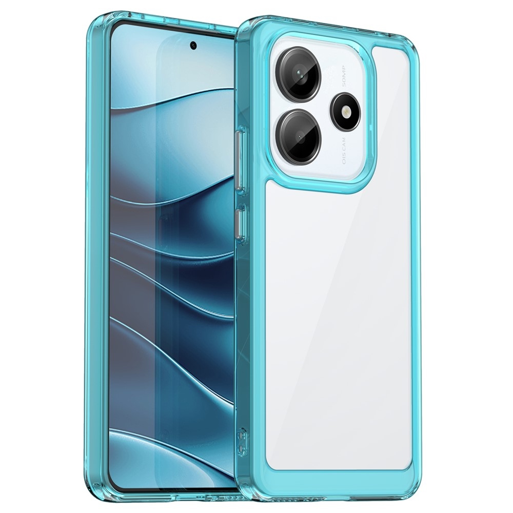Gelový obal s pevnými zády na Xiaomi Redmi Note 14 5G - světlemodrý