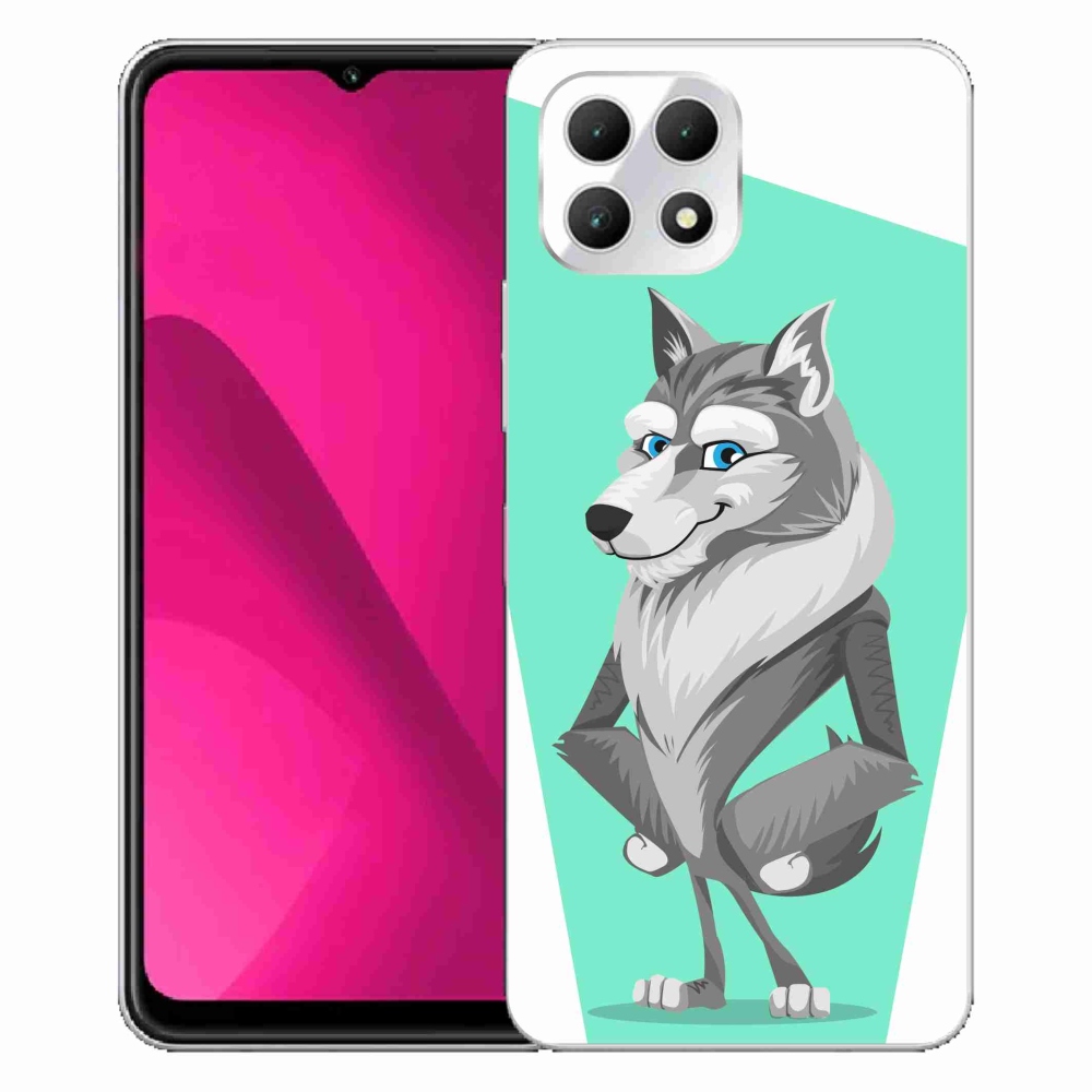 Gelový kryt mmCase na T-Mobile T Phone 2 - kreslený vlk