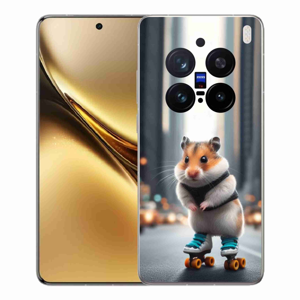 Gelový kryt mmCase na Vivo X200 Pro 5G - křeček na bruslích