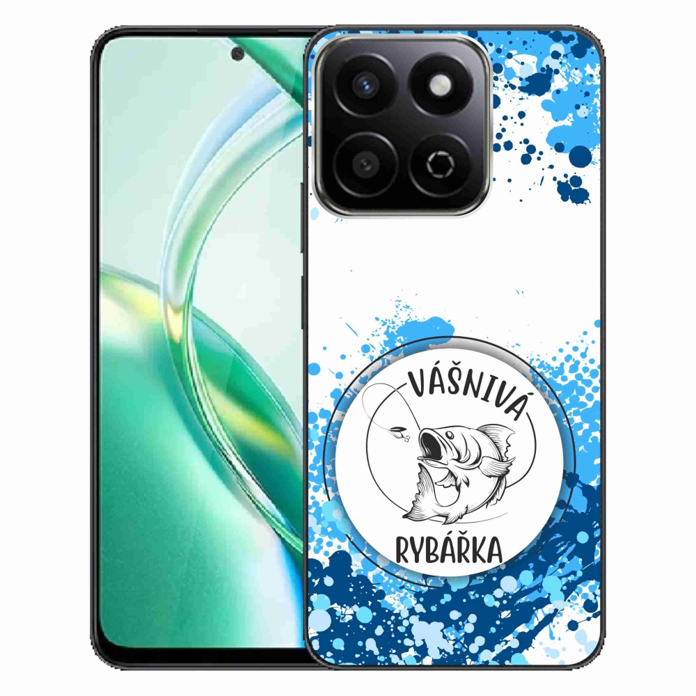 Gelový kryt mmCase na Honor 200 Smart 5G - vášnivá rybářka bílé pozadí