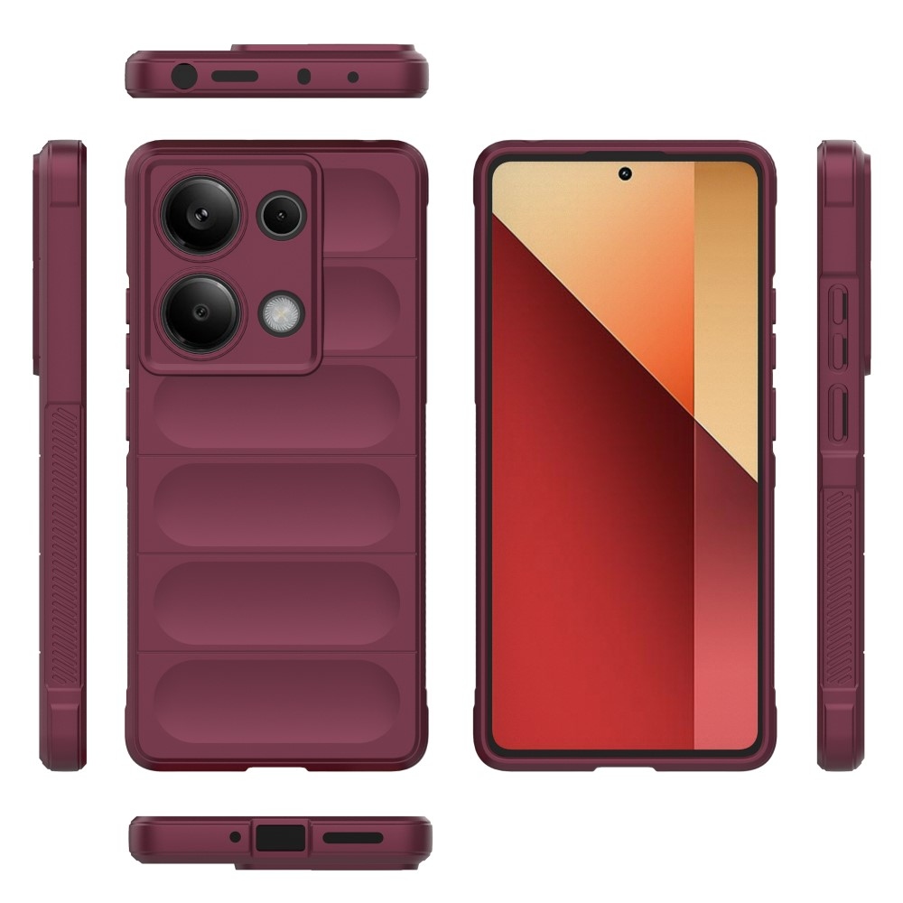 Rugg odolný gelový obal na Xiaomi Redmi Note 13 Pro 4G/Poco M6 Pro - vínový
