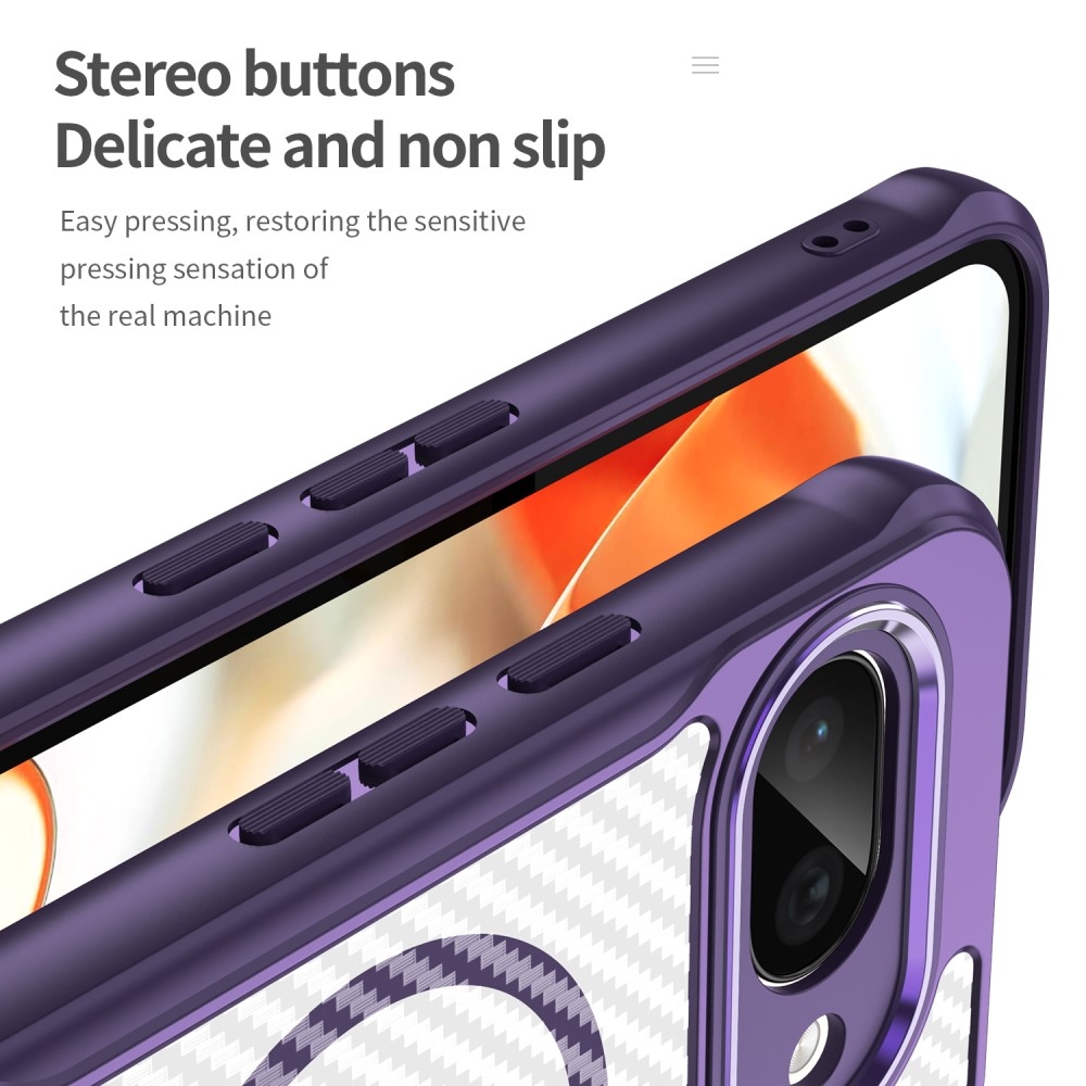 Texture odolný kryt s podporou MagSafe na Google Pixel 9a - fialový