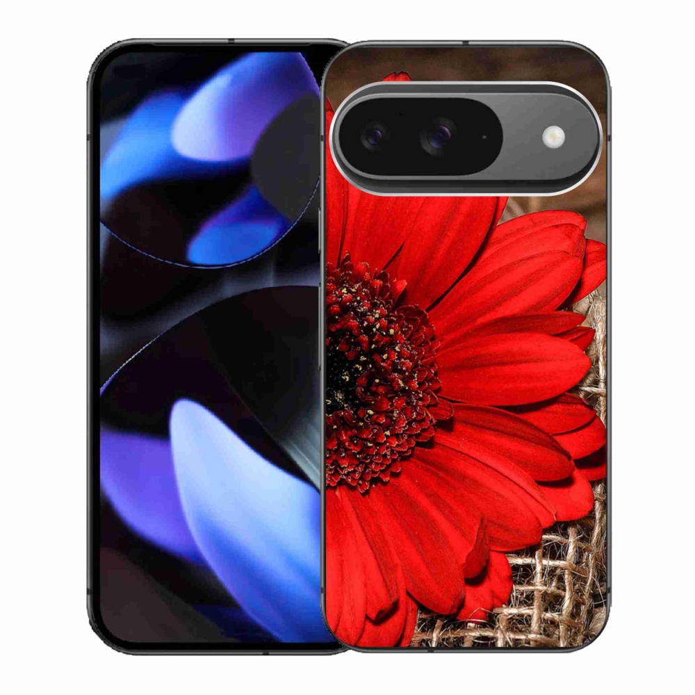 Gelový kryt mmCase na Google Pixel 9/9 Pro - gerbera