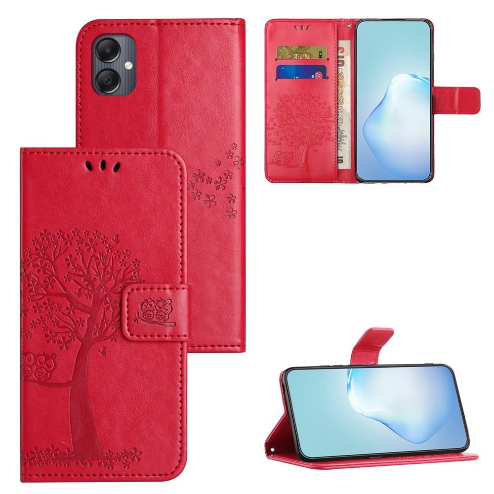 Tree knížkové pouzdro na Samsung Galaxy A07 4G - červené