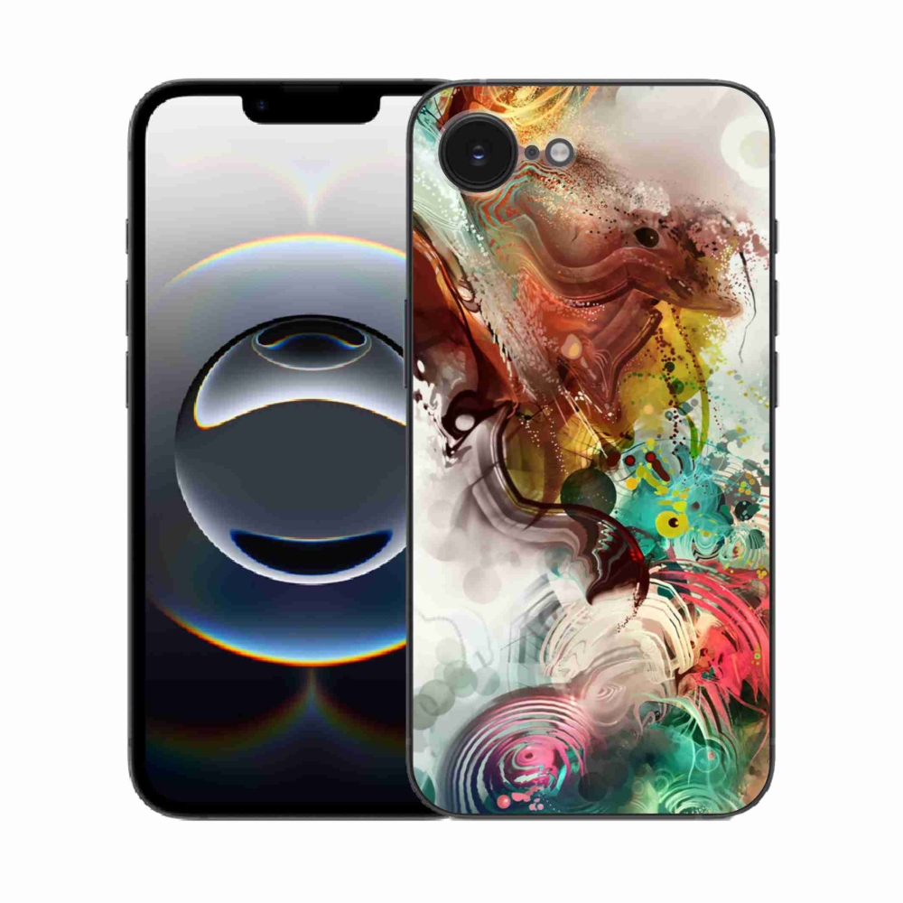 Gelový kryt mmCase na iPhone 16e - abstrakt 1