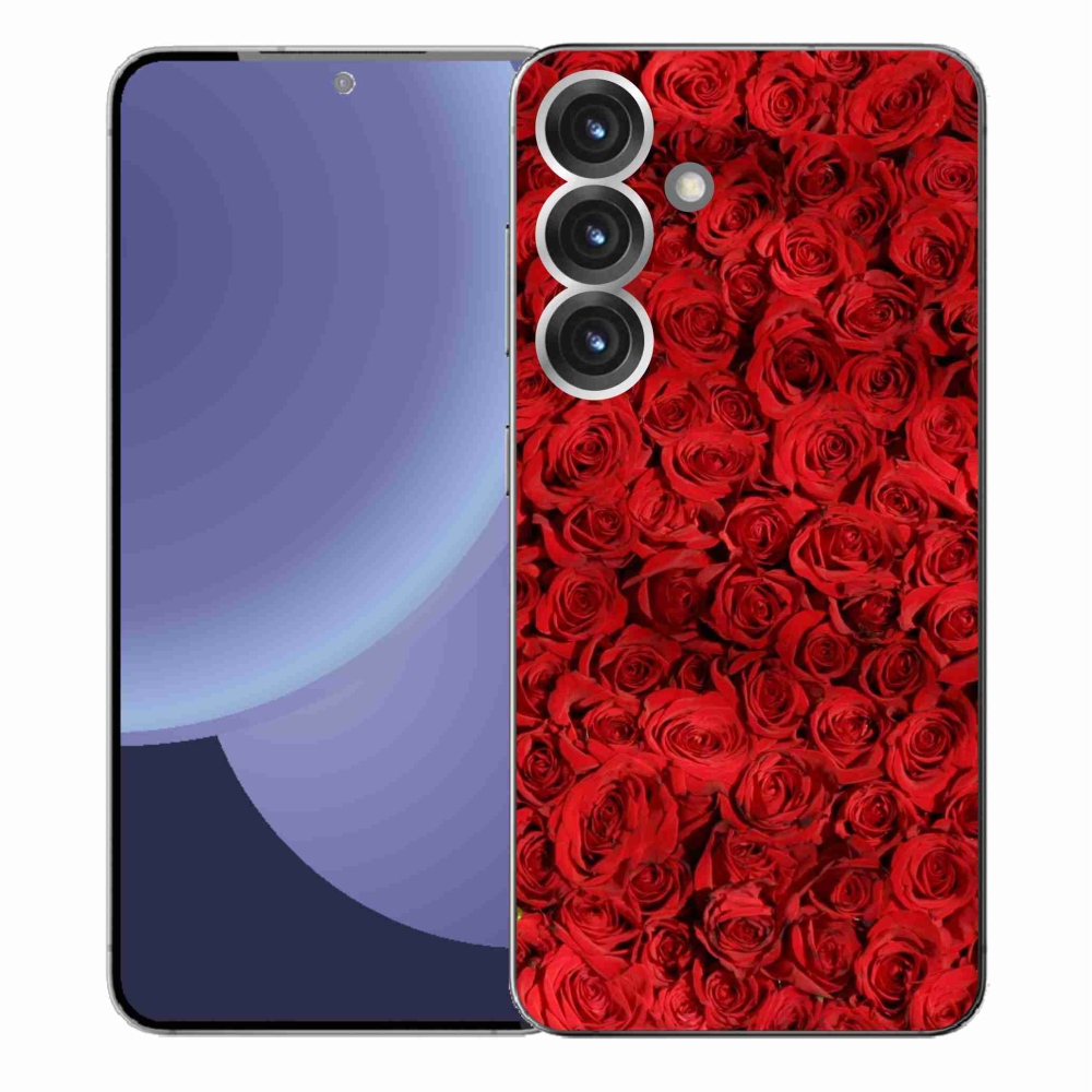 Gelový kryt mmCase na Samsung Galaxy S25+ - růže