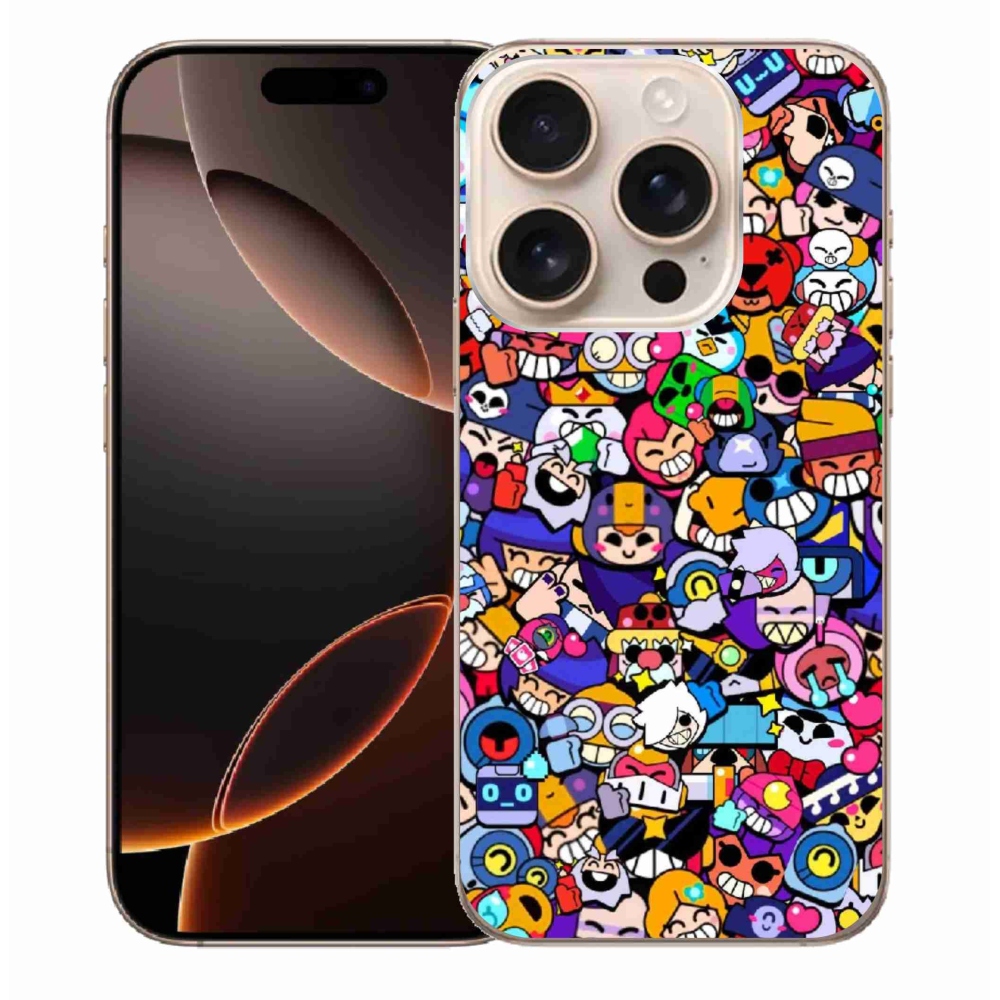 Gelový kryt mmCase na iPhone 16 Pro Max - brawl stars 2