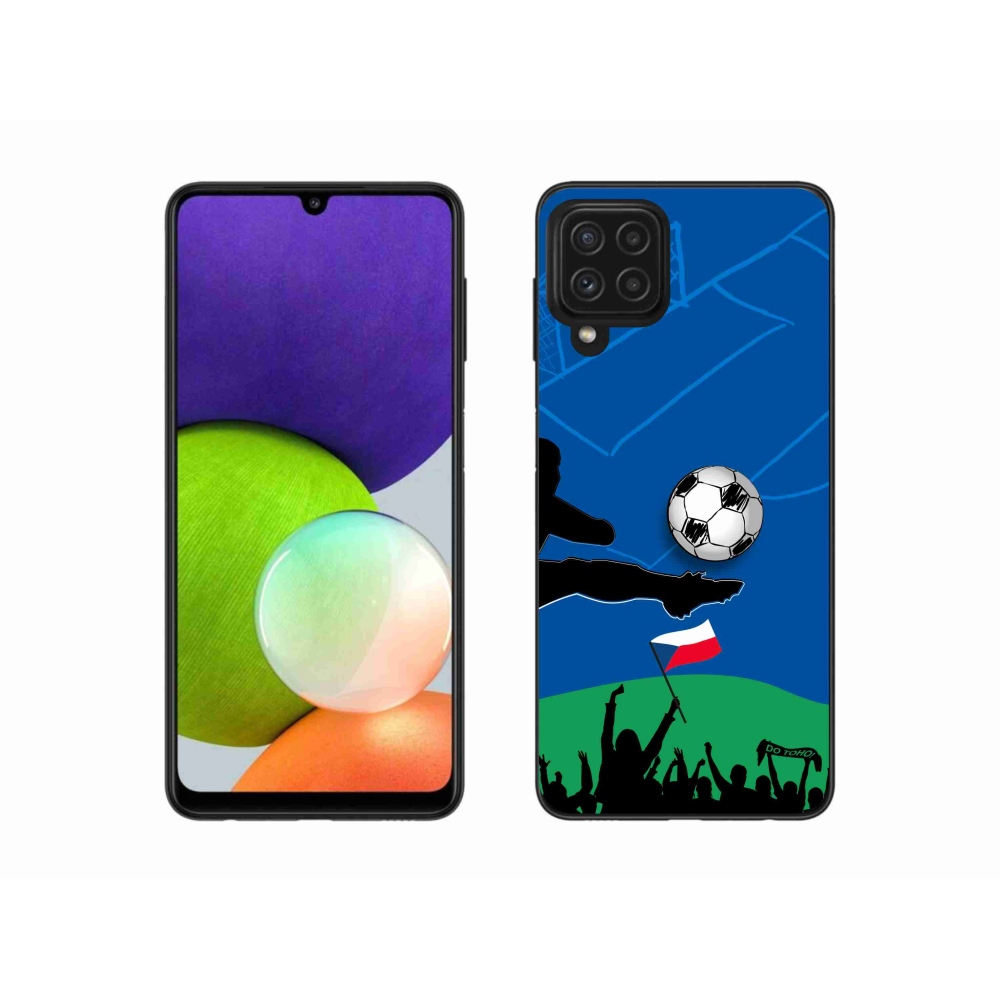 Gelový kryt mmCase na Samsung Galaxy A22 4G - fanoušci fotbalu