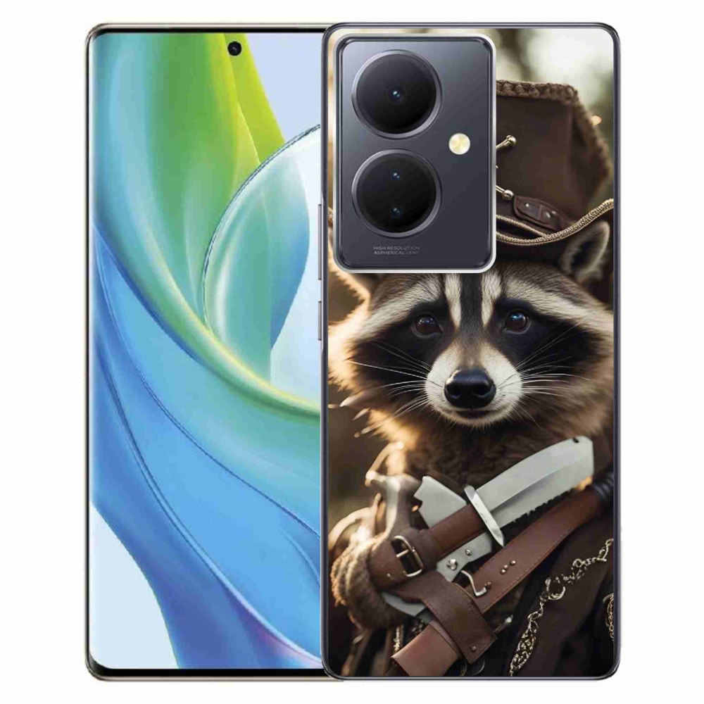 Gelový kryt mmCase na Vivo V29 Lite 5G - mýval v uniformě