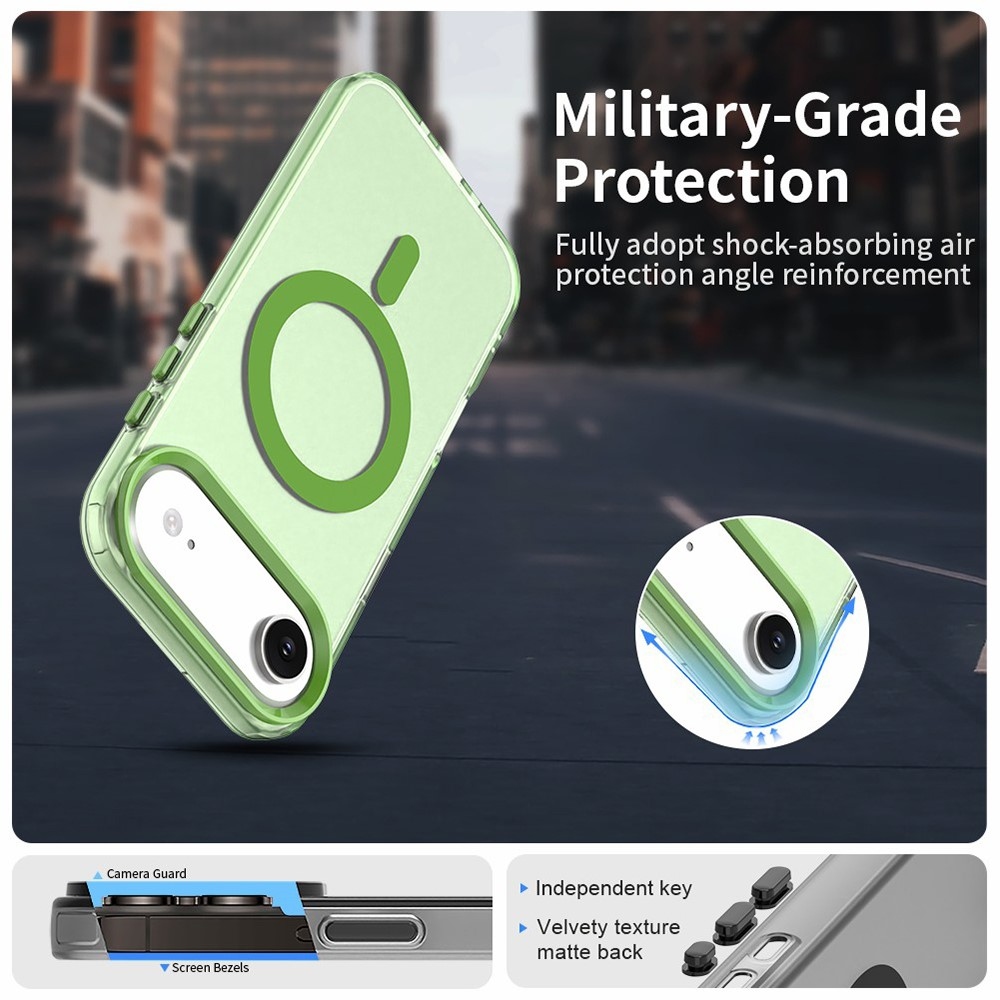 Candy gelový obal MagSafe pro iPhone 17 Air - zelený