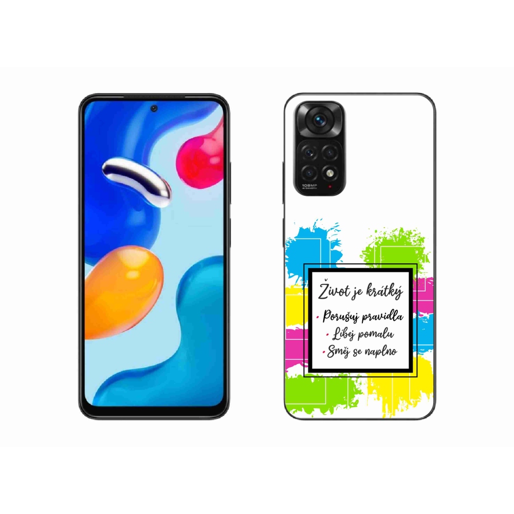 Gelový kryt mmCase na Xiaomi Redmi Note 11S 4G - citát 5 bílé pozadí
