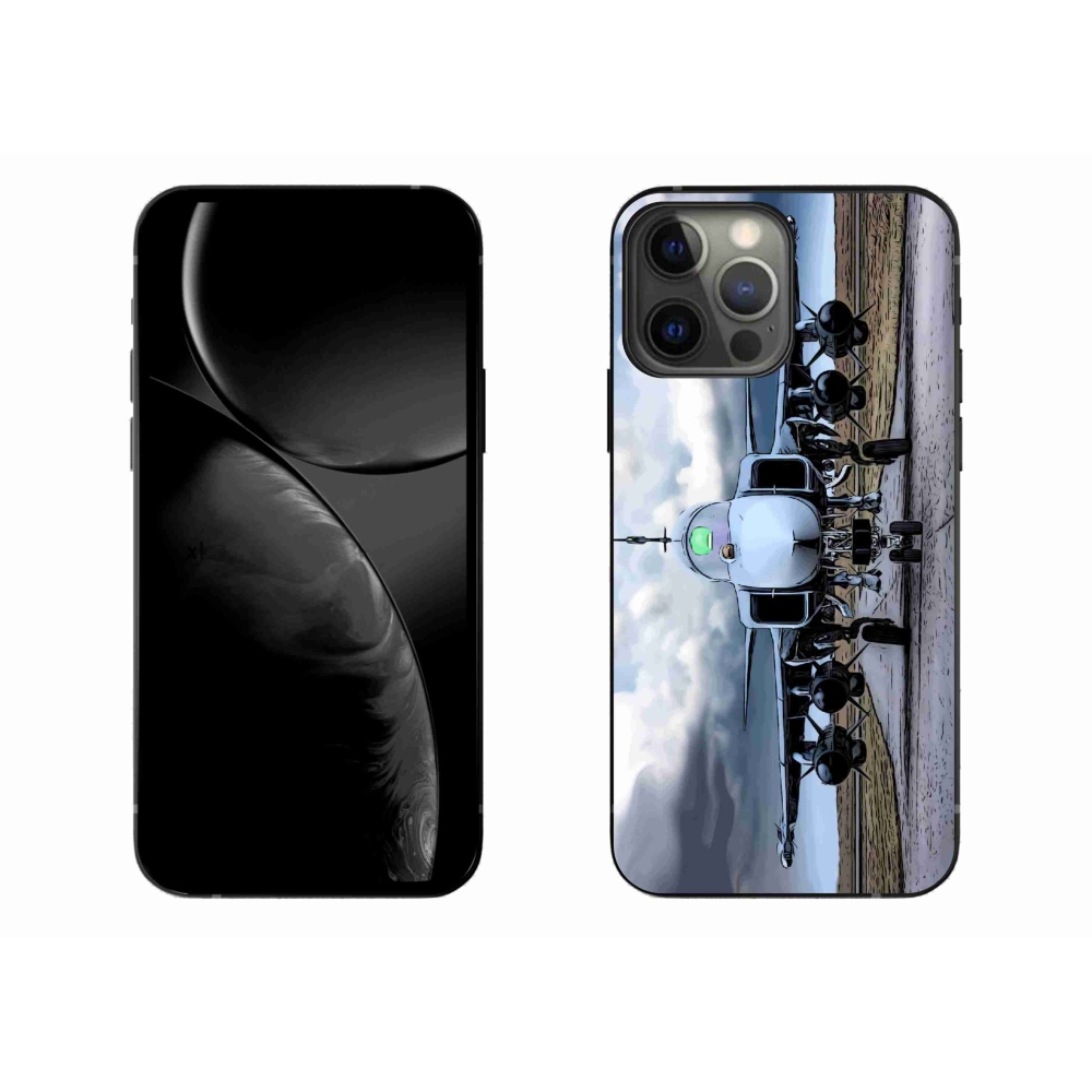 Gelový kryt mmCase na iPhone 13 Pro Max 6.7 - vojenské letadlo