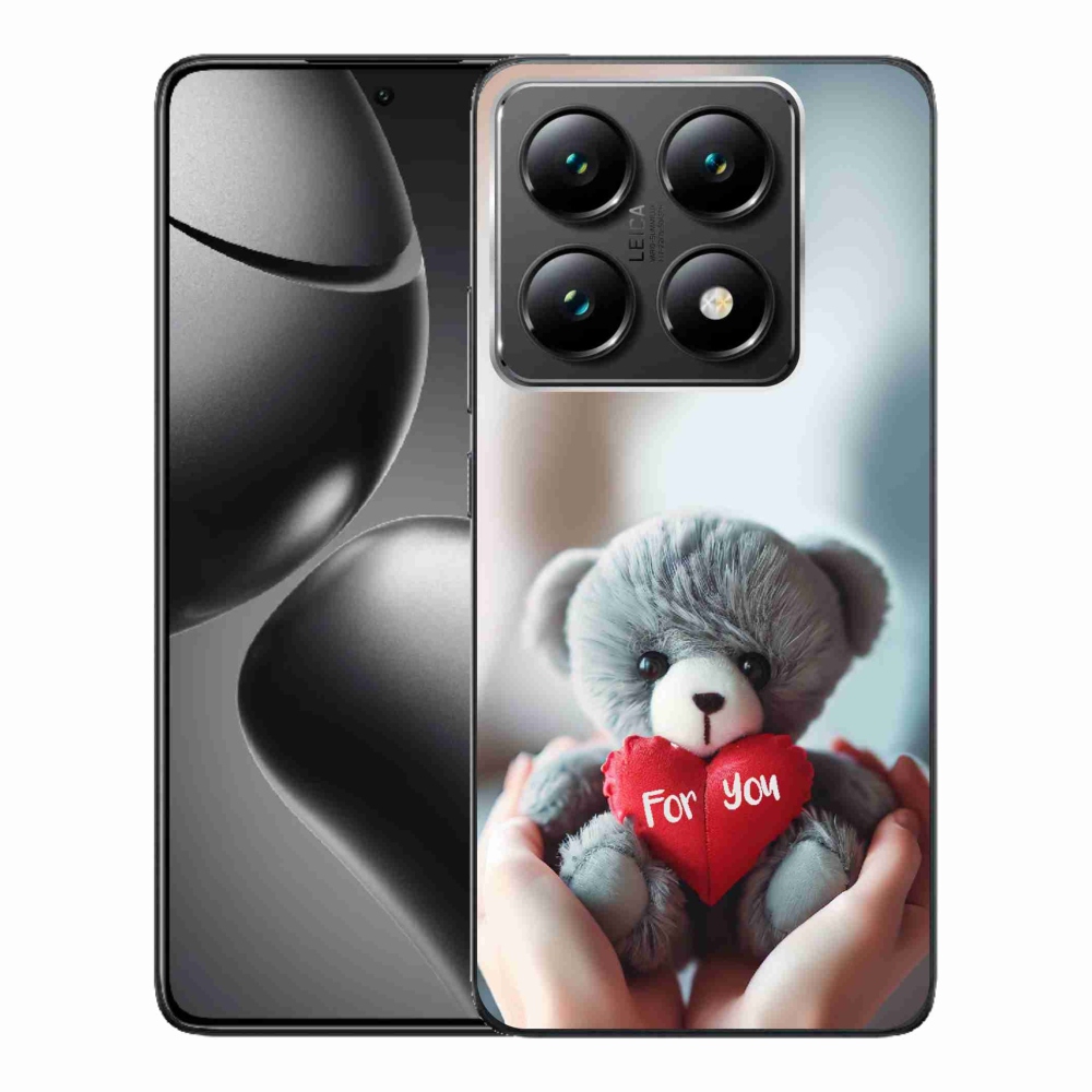 Gelový kryt mmCase na Xiaomi 14T Pro - medvídek pro zamilované