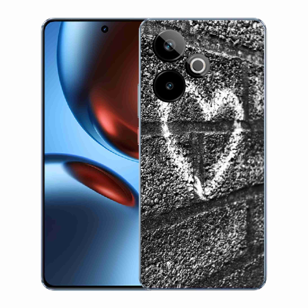 Gelový kryt mmCase na Realme GT 7 5G/GT 7T 5G - srdce na zdi