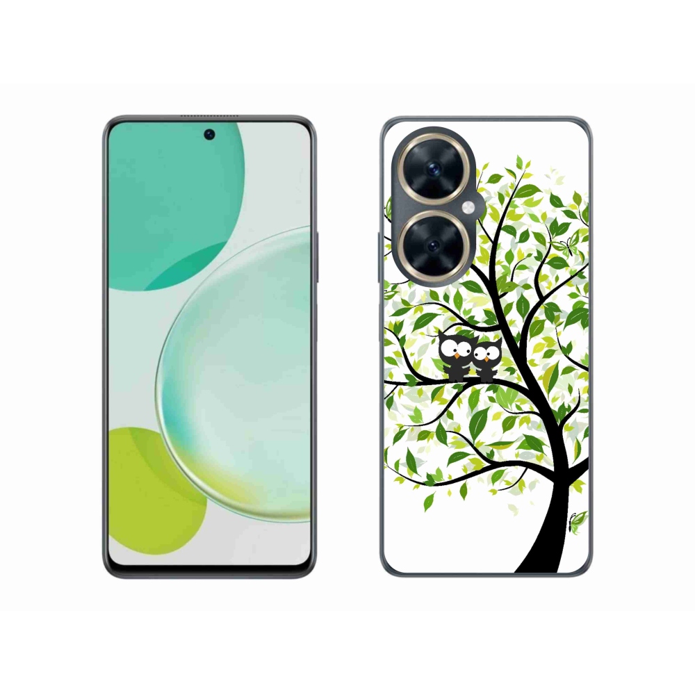 Gelový kryt mmCase na Huawei Nova 11i - sovičky na stromě