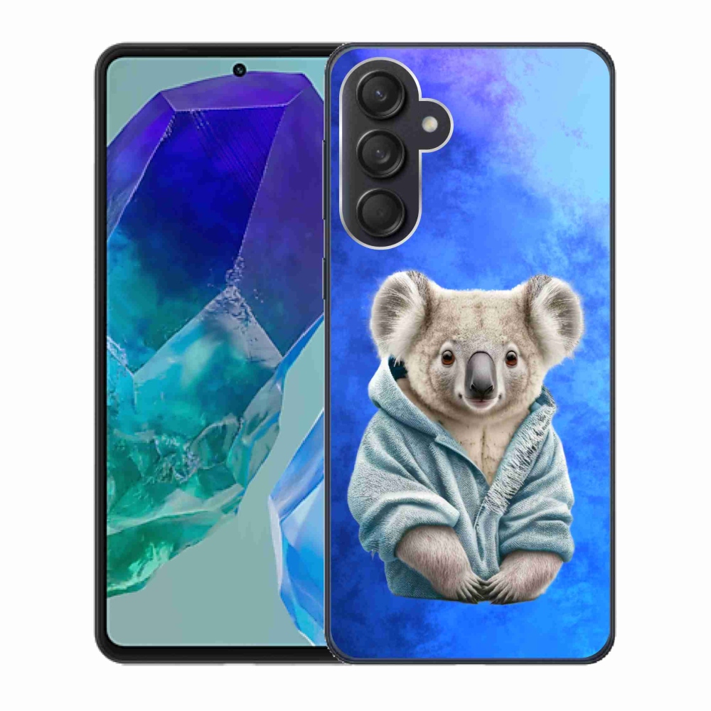 Gelový kryt mmCase na Samsung Galaxy M55 5G - koala ve svetru