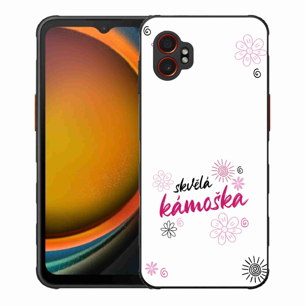Gelový kryt mmCase na Samsung Galaxy Xcover 7 Pro - skvělá kámoška bílé pozadí