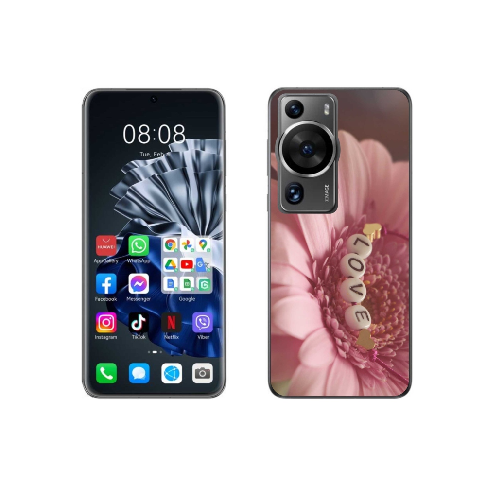 Gelový kryt mmCase na Huawei P60 Pro - přívěsek love