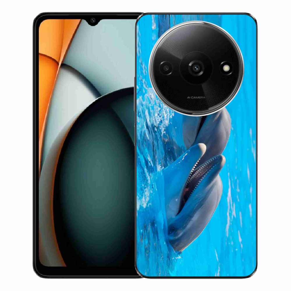 Gelový kryt mmCase na Xiaomi Redmi A3 - delfíni