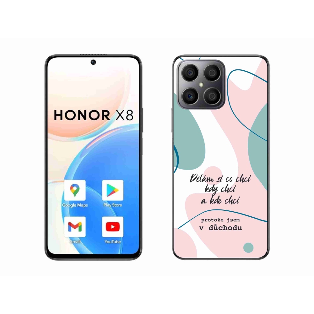 Gelový kryt mmCase na Honor X8 4G - vtipný text 10 bílé pozadí