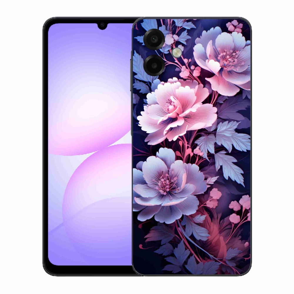 Gelový kryt mmCase na Samsung Galaxy A07 4G - květiny 11