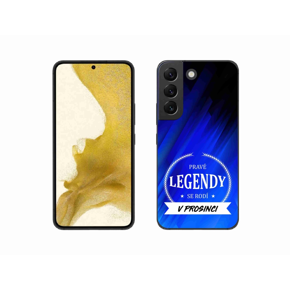 Gelový kryt mmCase na Samsung Galaxy S22 5G - legendy v prosinci modré pozadí