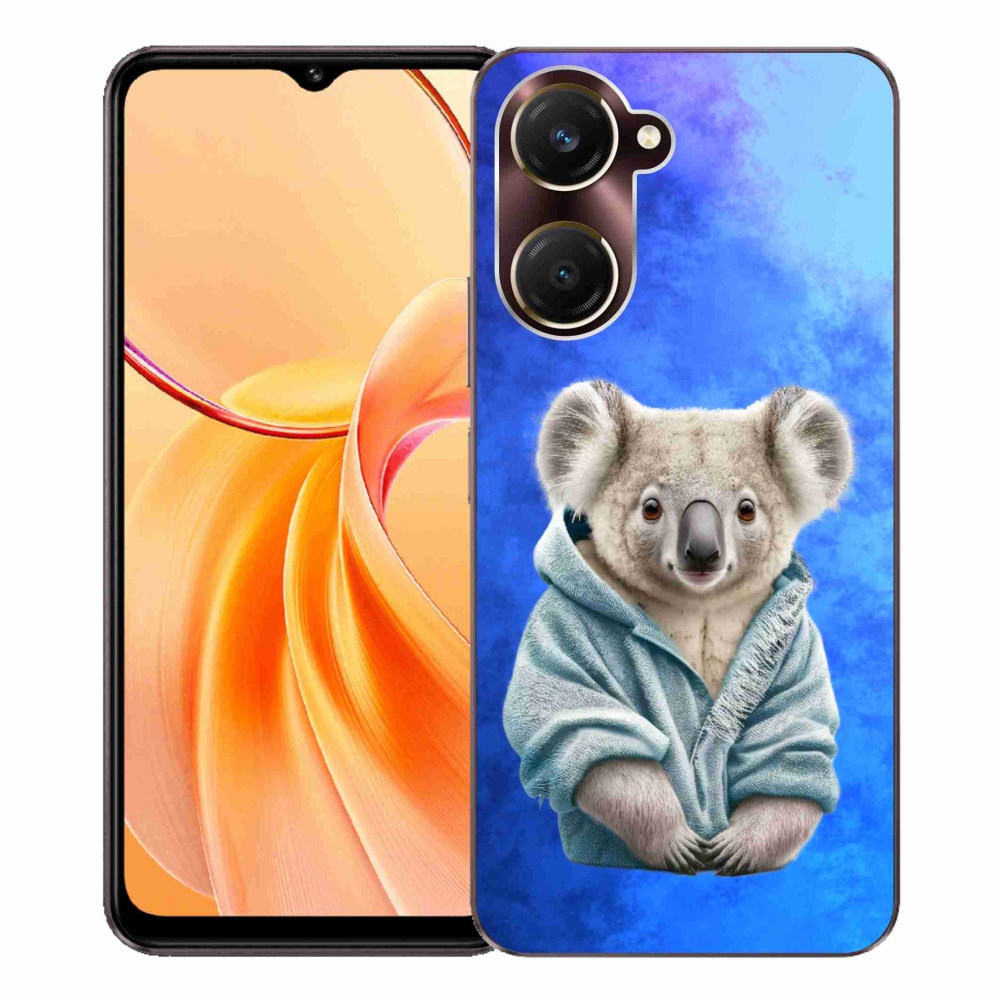 Gelový kryt mmCase na Vivo Y28s 5G - koala ve svetru
