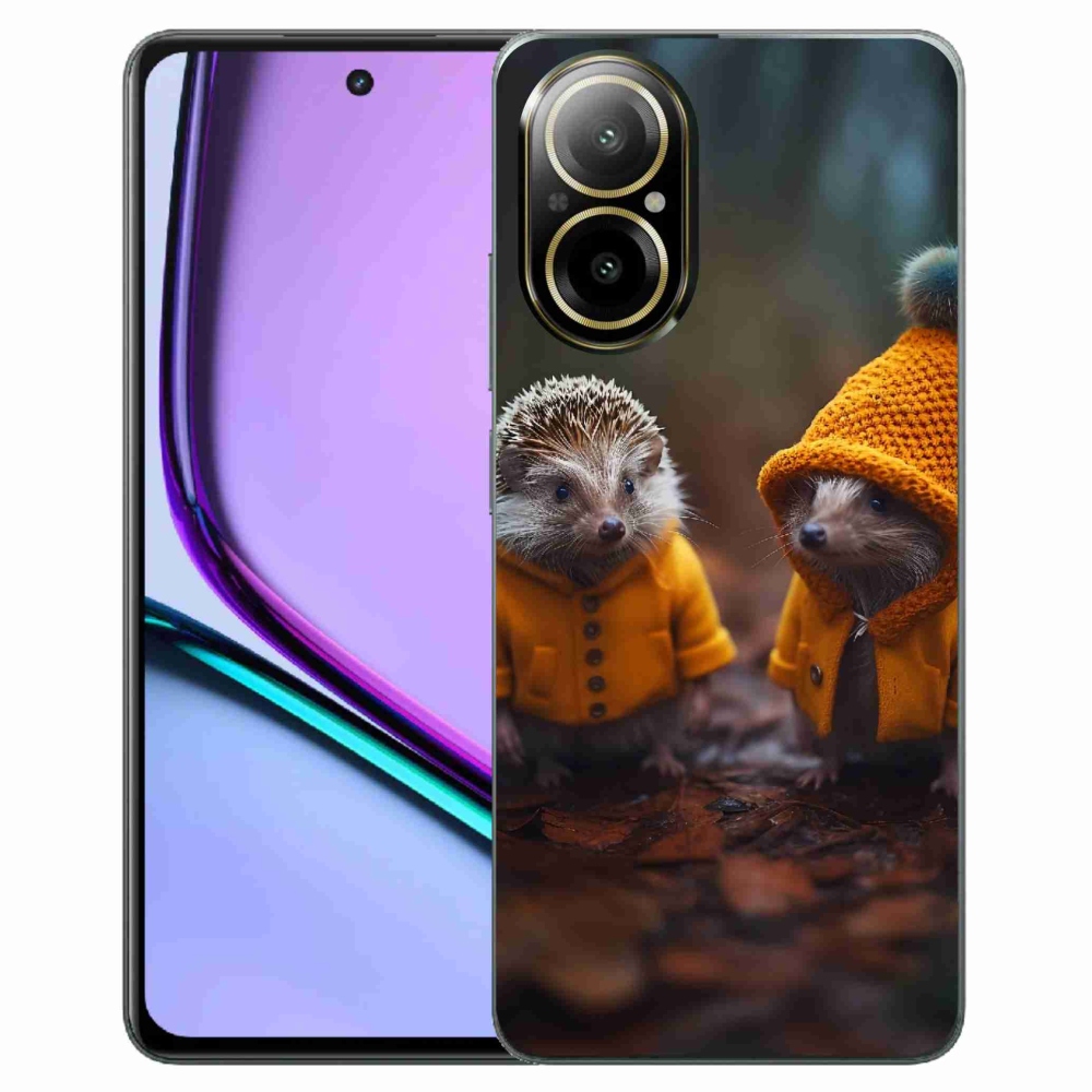 Gelový kryt mmCase na Realme C67 - ježci