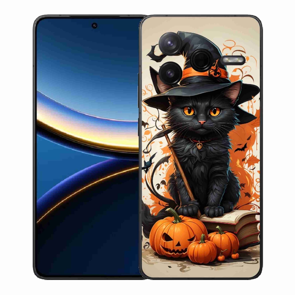 Gelový kryt mmCase na Xiaomi Poco F7 Pro - kocour čaroděj