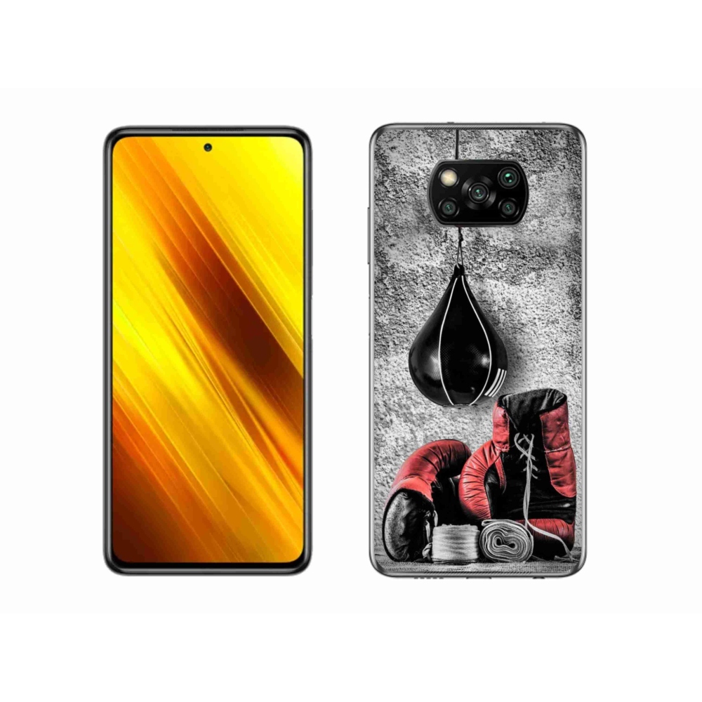 Gelový kryt mmCase na Xiaomi Poco X3 Pro - boxovací pytel a rukavice