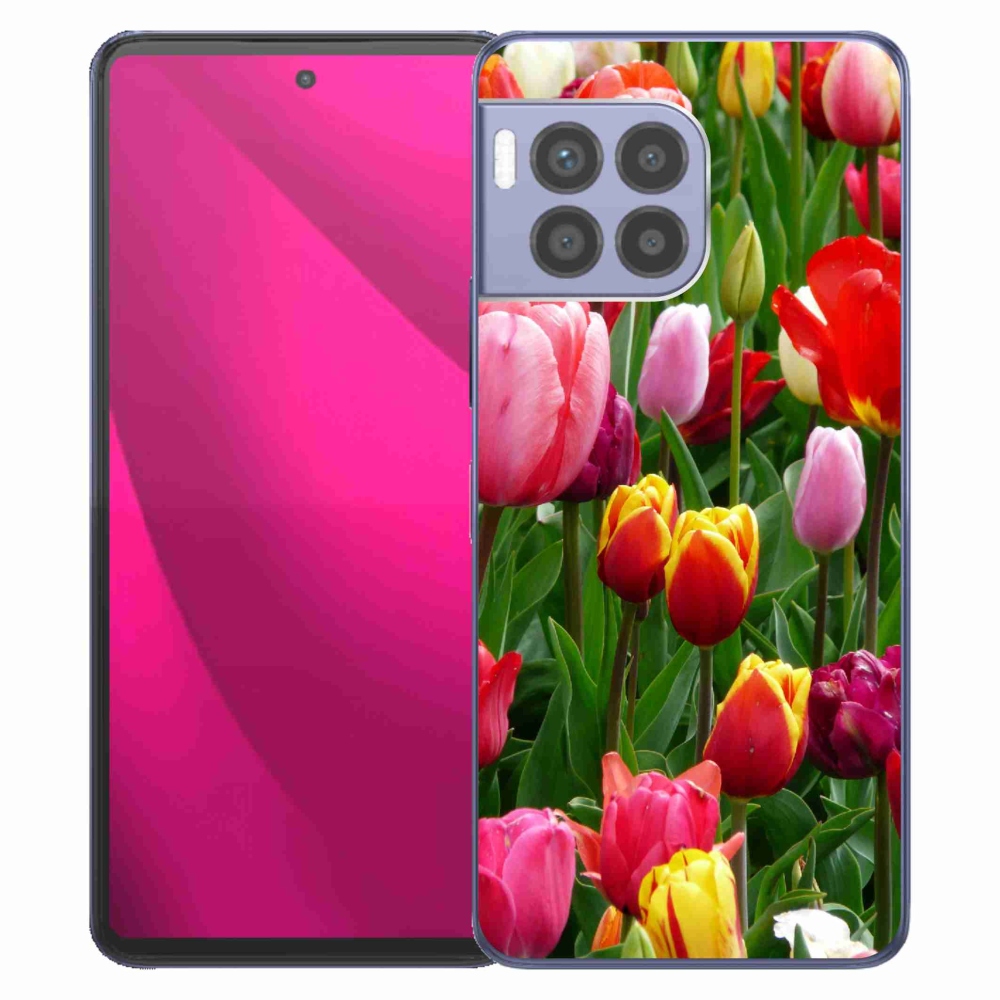 Gelový kryt mmCase na T-Mobile T Phone 2 Pro - tulipány